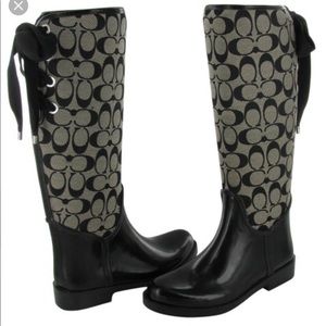 Coach rain boots